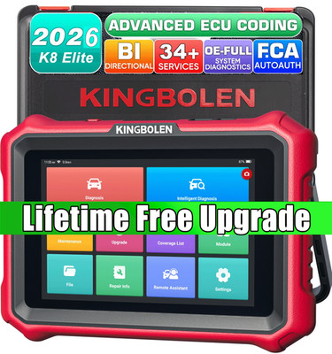 2026 KINGBOLEN K8 ELITE Car OBD2 Scanner Bi-directional Diagnostic Tool All Free