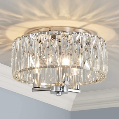 CL002C K9 Crystal Flush Mount Ceiling Light Fixture, Perfect for Living Room,...
