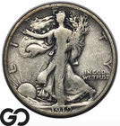 1919-D Walking Liberty Half Dollar, Choice FINE++ Lower Mintage Better Date