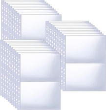 30pcs A4 Transparent Postcard Sleeves, Single Sided 2 Pocket Photo Pages,