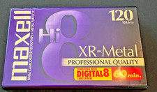 Maxell Hi8 XR-Metal 8mm Camcorder Videotape P6-120 XR NEW SEALED