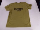 Carhartt WIP T-Shirt Mens 2XL Olive Graphic Short Sleeve Crew Neck Cotton 100%