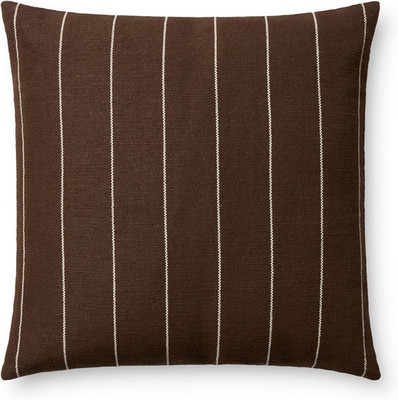Loloi Keisha Collection 18'' Chocolate/Natural Pillow Cover - Stylish Accent Deco