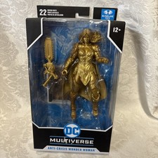 NEW IN BOX McFarlane DC Multiverse Anti-Crisis Wonder Woman GOLD DEATH METAL