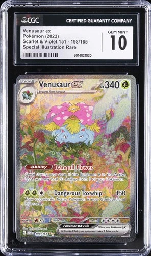 2023 POKEMON SCARLET & VIOLET 151 #198 VENUSAUR EX CGC 10 GEM MINT