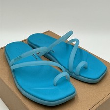 Crocs Miami 211253-4WD Sandals Women's US 6 M Blue Square Toe Flip Flop Ebay4020