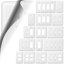 Devon White Switch Plate  Cover Wallplate