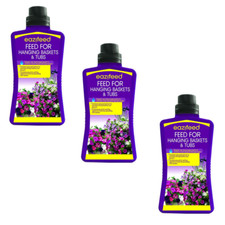 Eazifeed Feed for Baskets & Tubs 3 x 500ml Liquid Plant Food Garden Fertiliser 10.63 per litre
