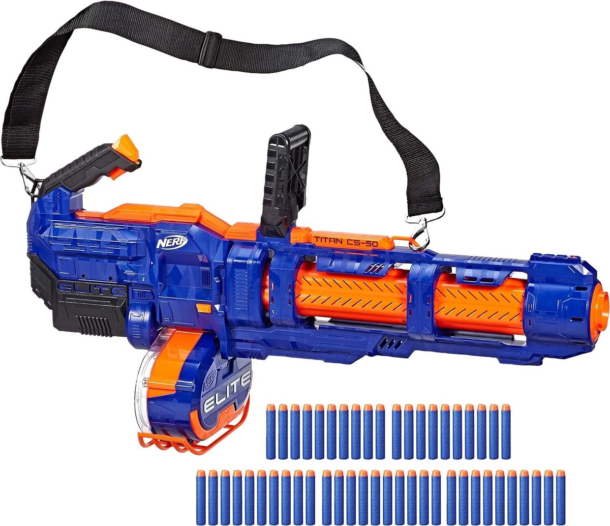 Nerf E2865 Elite Titan CS-50 50-Dart Fully Motorized Toy