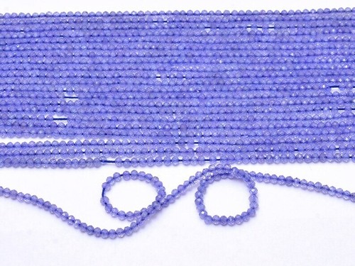 2 mm Großhandel 10 Stränge Tansanit Micro Facettiert Rund Halb Edelstein Perlen 12,5" - Bild 6 von 7