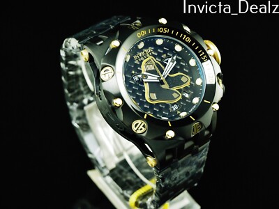 Invicta Men's 51mm Black Lable Reserve MLB Venom Fusion Boston Red Sox SS Watch