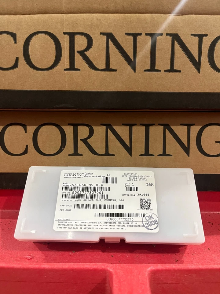 Corning 95-050-99-X-Z Unicam LC OM3/OM4 Multimode 50um Fiber Connector (25 Pack) - Image 2 of 4