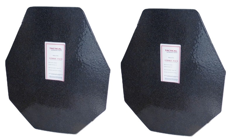 Tactical Scorpion Level III AR500 Body Armor Plates Pair 11x14 Modified Curved
