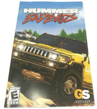 Original Manual ONLY Hummer Badlands Playstation 2