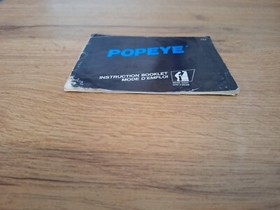 Notice POPEYE PAL FRA ASD NINTENDO NES  100% OFFICIEL 