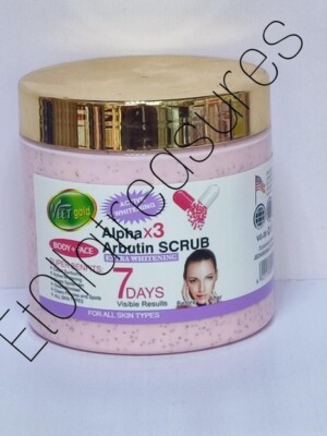 Veet Gold Alpha  x3 Arbutin Scrub