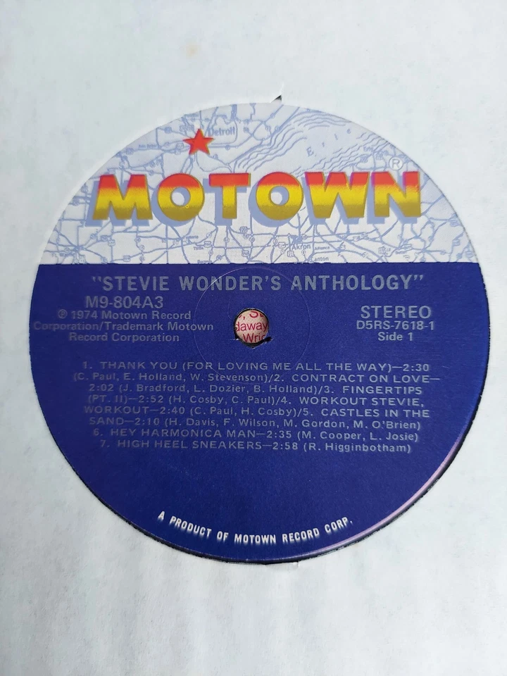Stevie Wonder Anthology 1974 Motown M9-804A3 EX 3 Albums Foto 4 de 4