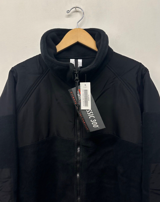 NOS US Navy Gen II POLARTEC Classic 300 Black Fleece Jacket, V-35