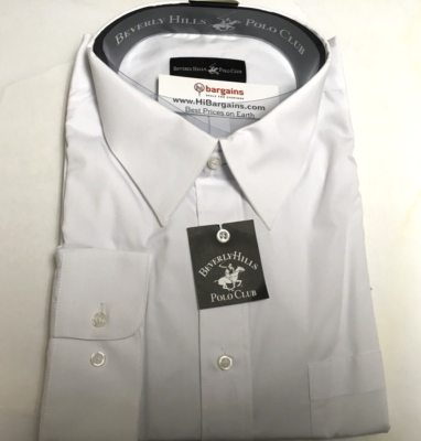 beverly hills polo club men's dress shirts Mens Shirt Long Sleeve Button down assorted colors/ size Short sleeve