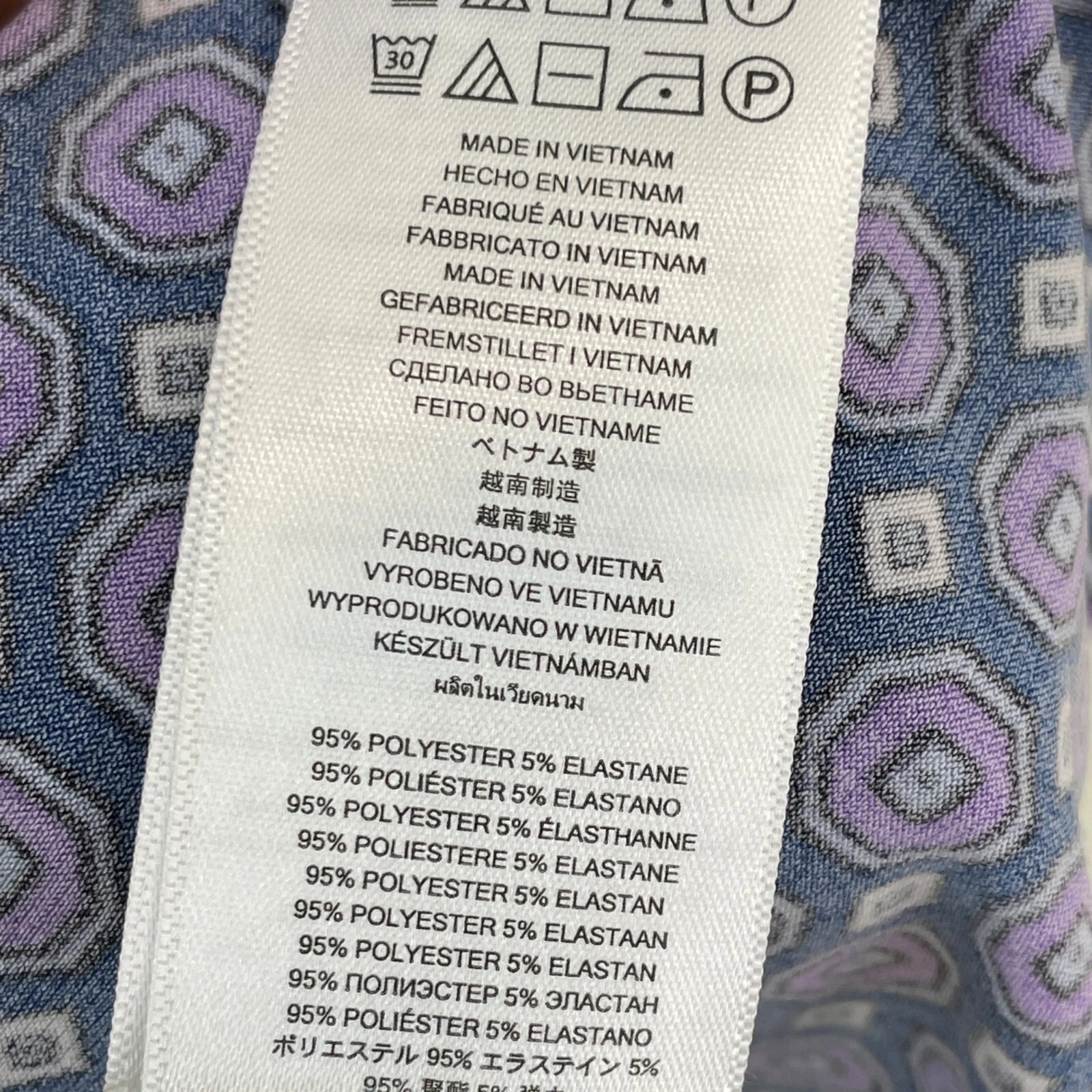 Abito donna Michael Michael Kors piccolo manica lunga stampa geometrica elasticizzato