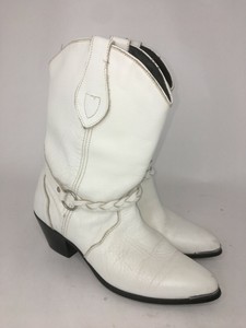 white vintage cowboy boots