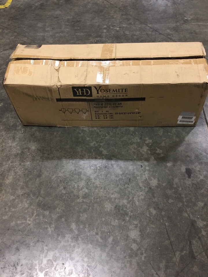 Yosemite Espejo Decoración del Hogar Lago 4 Luces Níquel Cepillado Baño Tocador Luz Foto 2 de 4