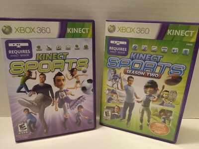 Xbox 360 Kinect Sports & Kinect Sports Season Two Complete With Manuals Work