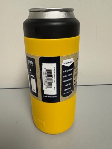 Alpine Yellow YETI® Slim Can Colster® Rambler® - Authentic - Brand New - Picture 3 of 4