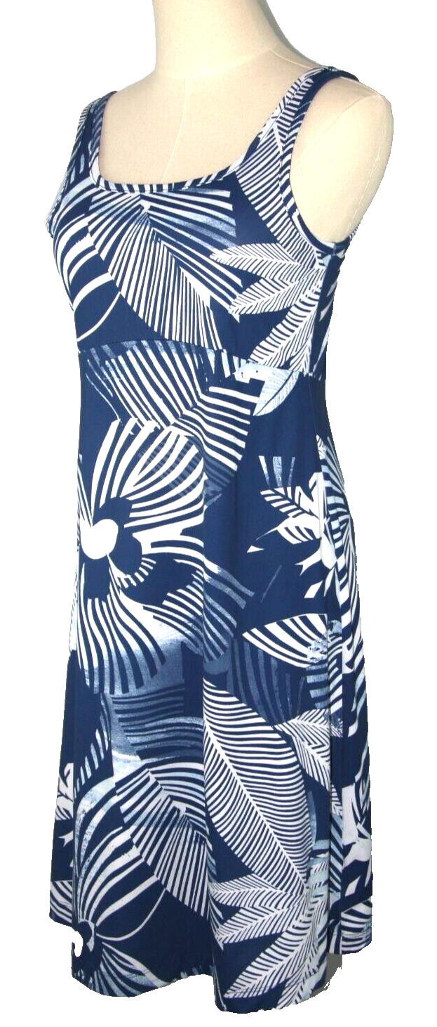 Columbia PFG Dress Size Small Women's Blue Tropical Athleisure Casual