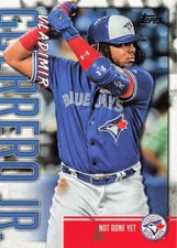 Vladimir Guerrero JR. Not Done Yet Topps 2020 Baseball Card #VGJ-20