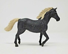 Battat 5" Horse Figure Black Coat Tan Mane & Tail
