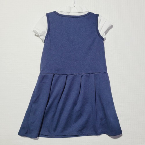 Lot of 5 Girls XS 4-5 Bottoms Navy Blue PLACE Cat & Jack H&M shorts skirts Unifo - Picture 6 of 24