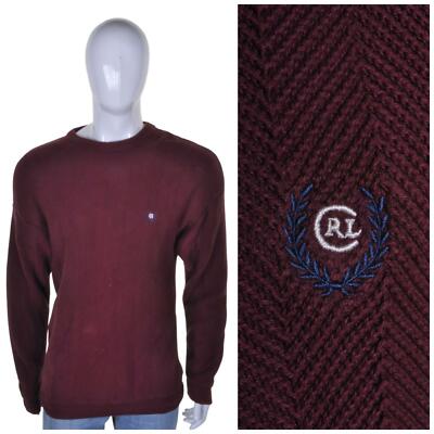 RALPH LAUREN CHAPS Vintage Kabelstrickpullover M Chunky Aran Arran Sweater