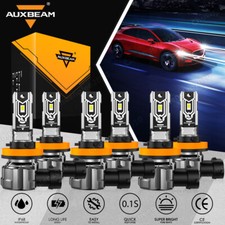 For Jeep Grand Cherokee 2018-2024 Auxbeam Combo Led Headlight High Low Fog Light
