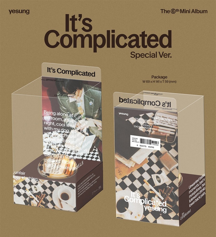 YESUNG IT'S COMPLICATED 6th Mini Album SPECIAL Ver/QR Card+Grip