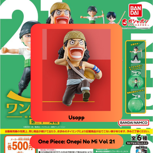 Set of All 6 - One Piece Onepi no Mi Vol. 21 Naval Battle Gashapon Zoro Usopp - Picture 5 of 8