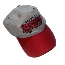 Nashville Sounds MiLB minor league baseball cap grey red adjustable Mesh