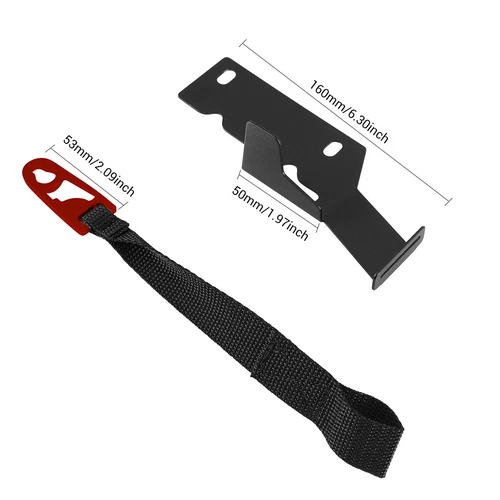 Kit de liberación de cierre rápido de asiento trasero correa negra para Ford F150 F250 F350 2009-2022 - Imagen 8 de 12