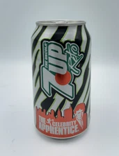 NEW FULL 7Up Retro Celebrity Apprentice Donald Trump Soda Pop Soft Drink Can
