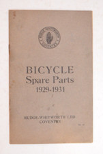 Bicycle Cycling Spare Parts Booklet Rudge-Whitworth 1929-31