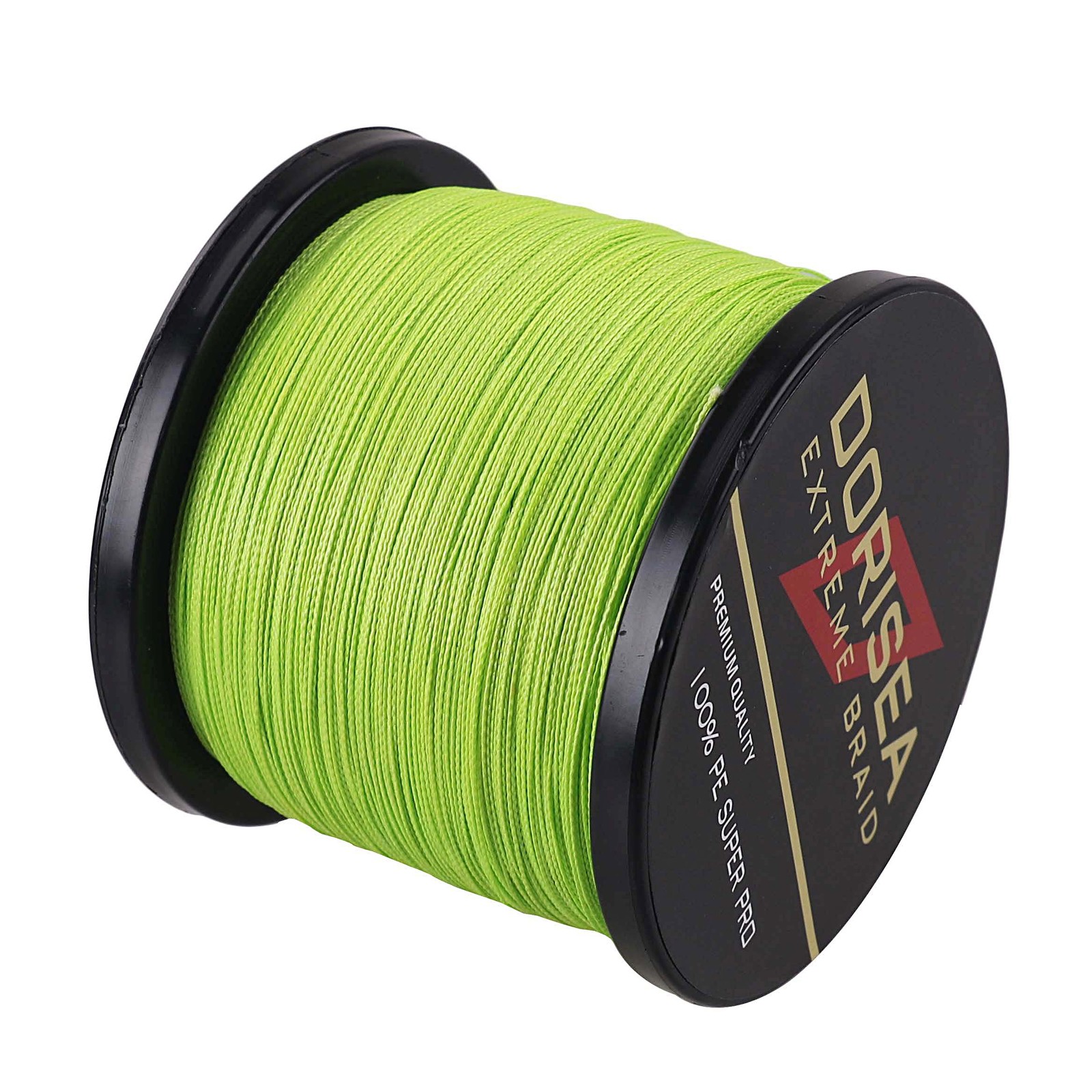 Dorisea 100M-2000M Fluorescent Green Dynema Braided Fishing Line 6LB-300LB  - Don't Fret About Debt