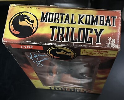 Mortal Kombat Trilogy Jade 10 Inch Action Figure 1998 Signed