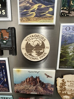 Voyageurs National Park Souvenir Gift Fridge Wood Magnet NPS gift | eBay