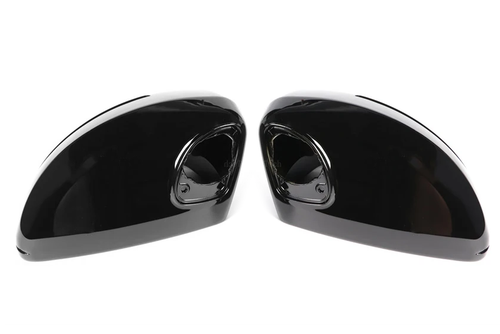 Set copri specchietto retrovisore ala nero lucido per Audi TT 06-14 coppia finiture sinistra destra - Foto 2 di 12