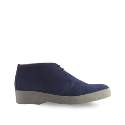 Sanders Hi-Top Navy Suede Chukka Boot | eBay UK