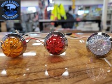 mini 3/4" hero watermelons red or amber dual function clearance light