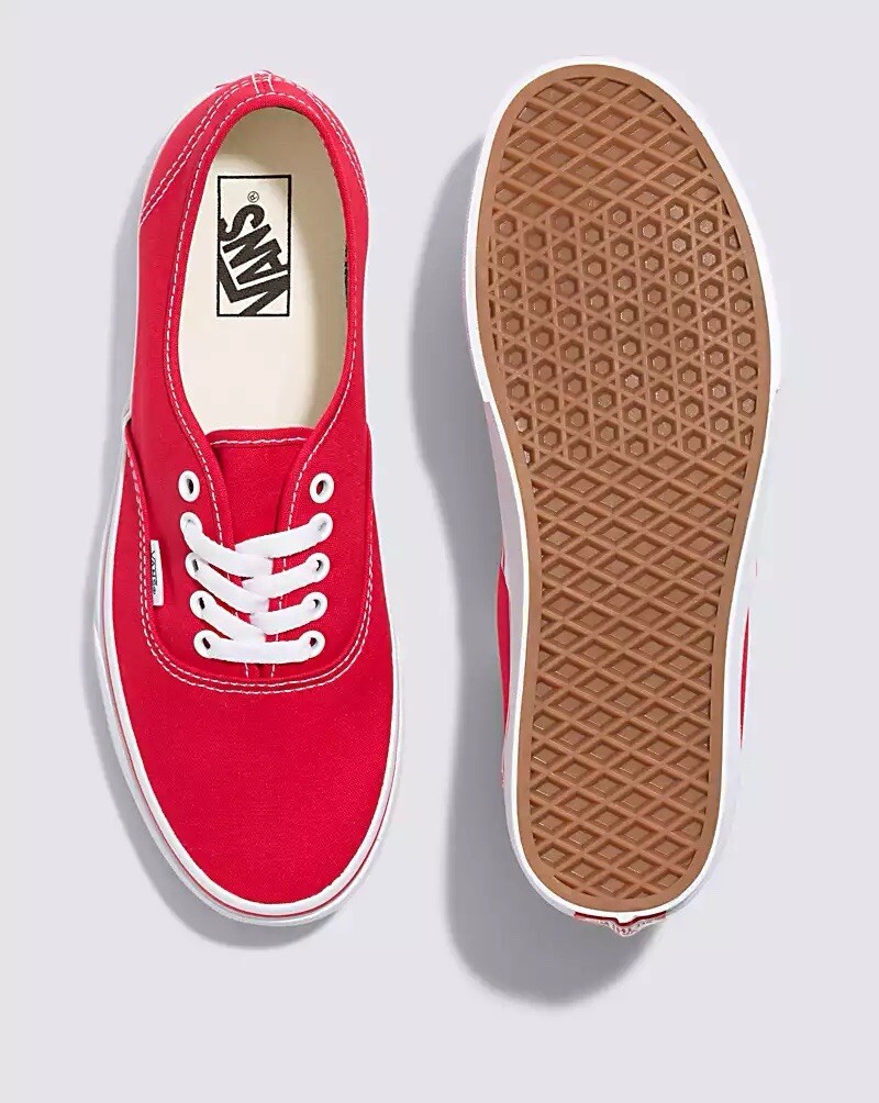 美品VANS Authentic Jester Red 27cm Buy Vans Unisex Authentic (Black Sole) Jester Red Skate Shoe