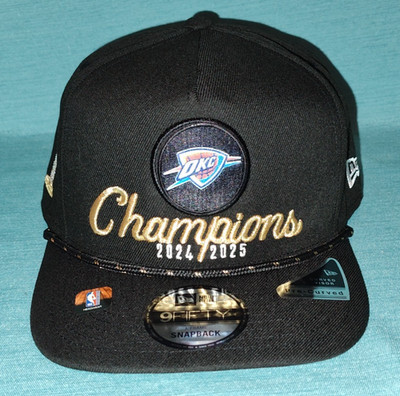 NEW New Era 9Fifty OKC Oklahoma City Thunder 2024 / 2025 NBA Champions Hat Cap