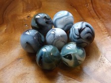 7 073" Christensen Alley Agate Swirl vintage marbles...........