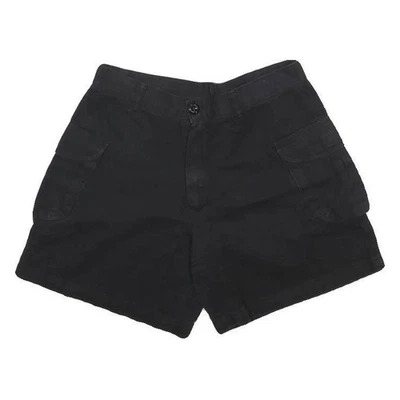 CAMEL Shorts Cargo Décontractés Femme Noir L Coton Mélangé W26 - Photo 1/4